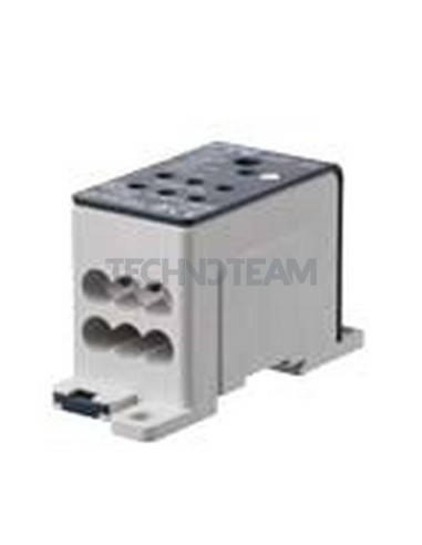 Blocco distribuz. 1 polo IN:1x(2,5-25mm2) OUT:6x(2,5-10mm2)