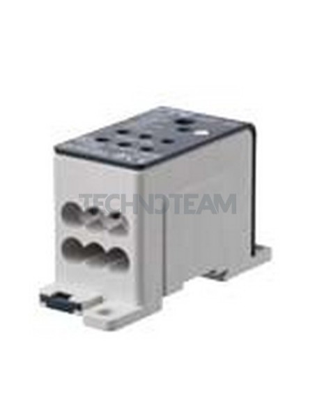 Blocco distribuz. 1 polo IN:1x(2,5-25mm2) OUT:6x(2,5-10mm2)