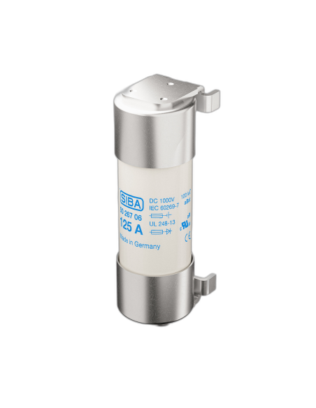 Fusibile 22x65 aR/aBat 1000VDC UL con pins 80A