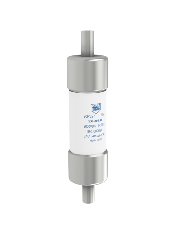 20PV27 - Fusibile 2000VDC gPV 27x85mm inline rame6AWG 75A