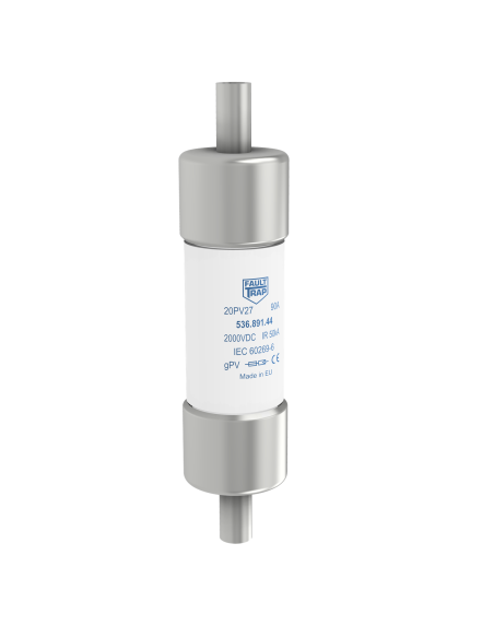 20PV27 - Fusibile 2000VDC gPV 27x85mm inline rame6AWG 75A