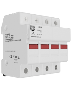 ZVJM - Fuse holder 10x38 690VAC-1000VDC 4P with ind