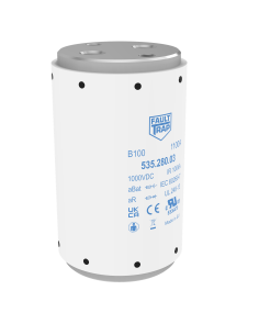B100 - Fuse 1000VDC aBat 750A - 2xM12 - Silver Plated